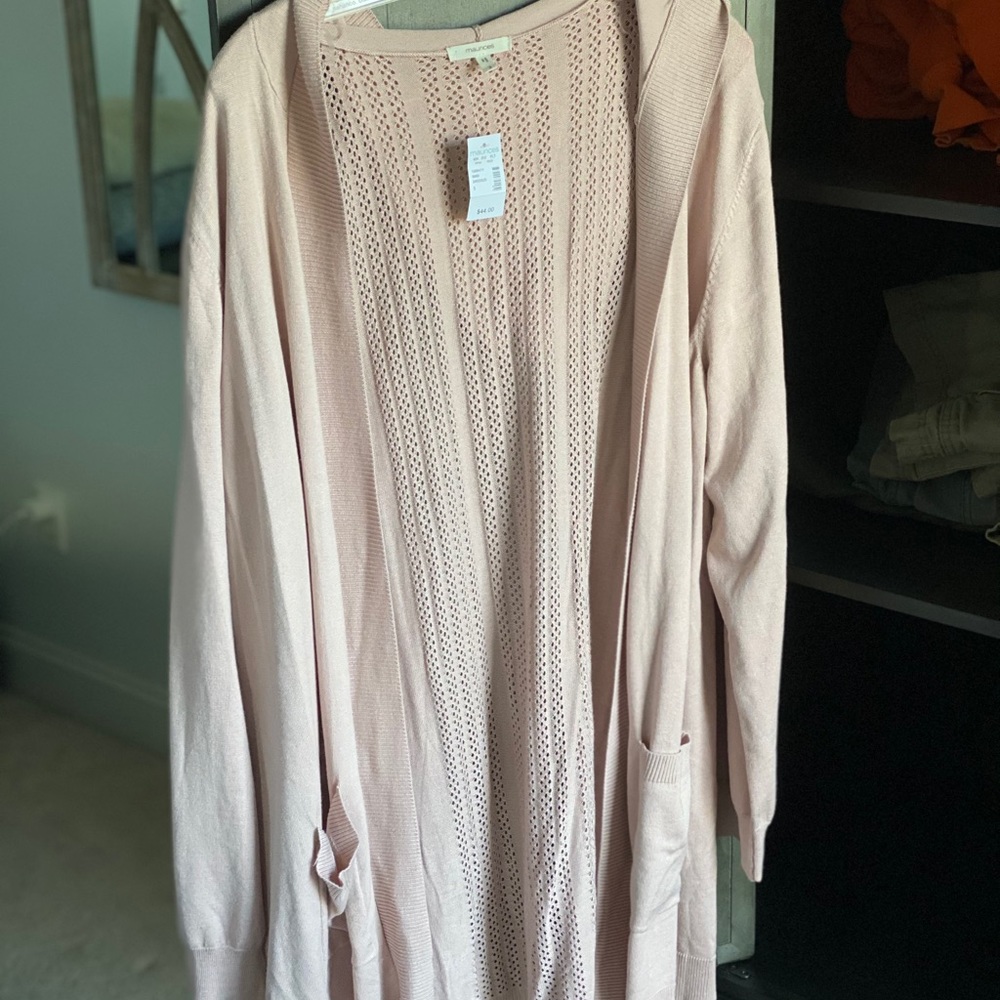 Hooded Cardigan Pink